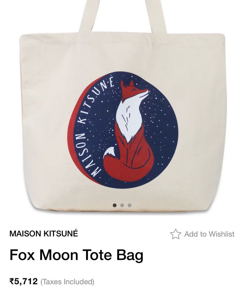 Maison Kitsune Tote Bag