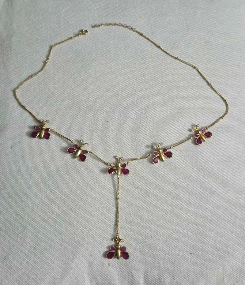 Unniyarcha Butterfly Necklace 925 silver