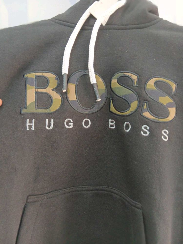 Hugo Boss Camo Logo Hoodie