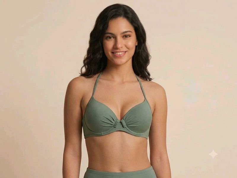 Blue Push-Up Bra