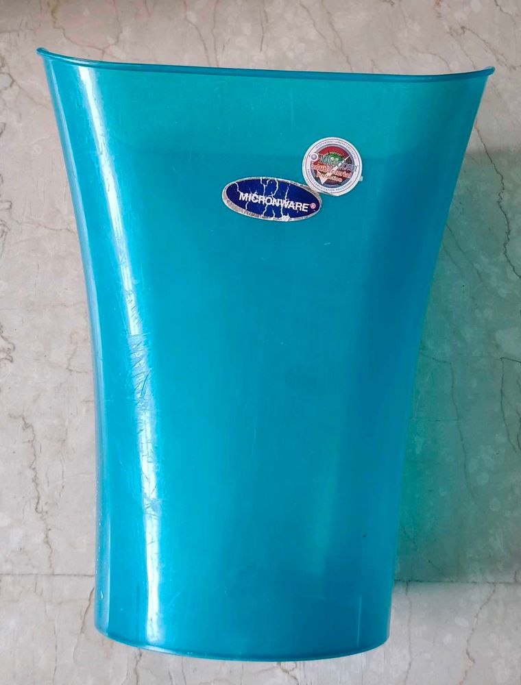 Turquoise Plastic Bin