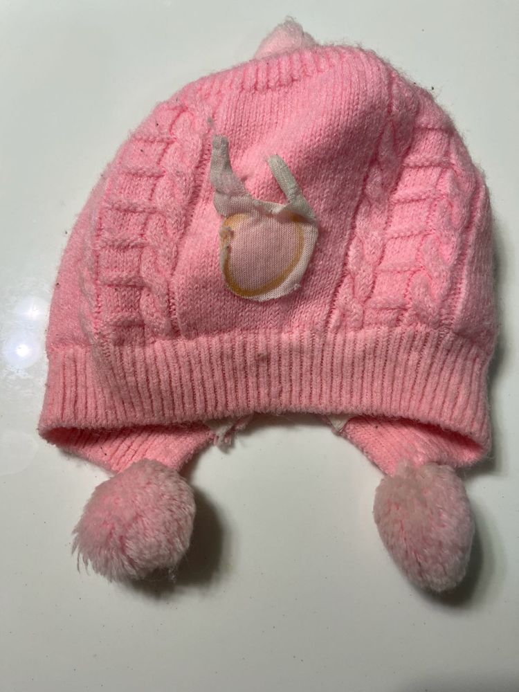 Pink Cap For Babies, Inner Lining Soft