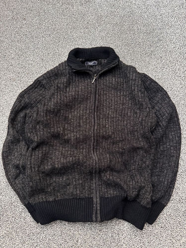 Men's Zip-Up Knit Sweater