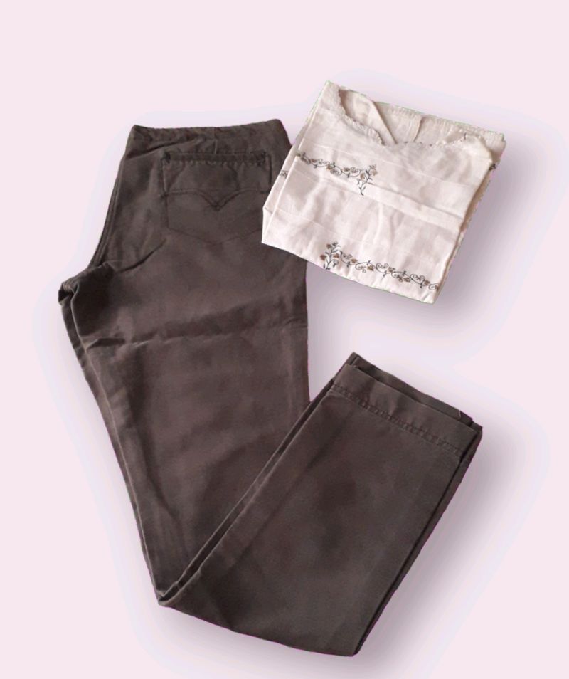 Low Waist Cotton Pant