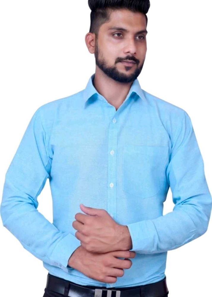 Men's Sky Blue Casual Shirt
