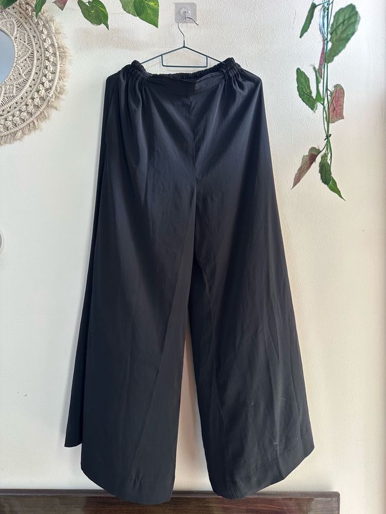 Black Wide Leg Palazzo Pant
