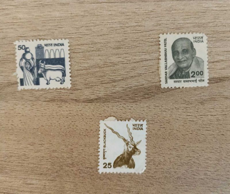 VINTAGE INDIAN POSTAGE STAMPS