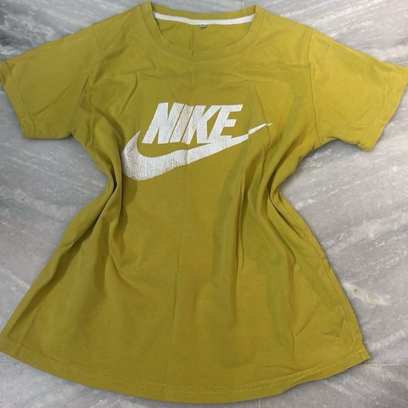 Nike Yellow Logo T-Shirt