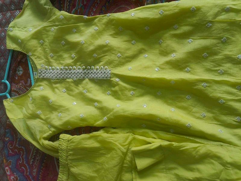 Lime Green Kurta Set
