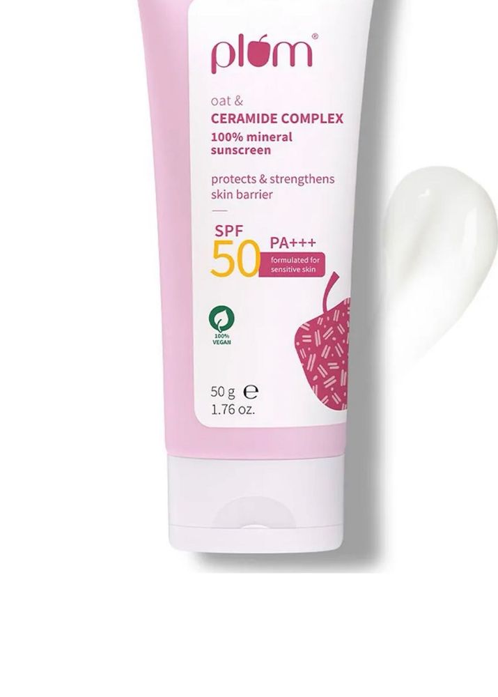 Plum Oat &amp; Ceramide Complex Mineral Sunscreen SPF