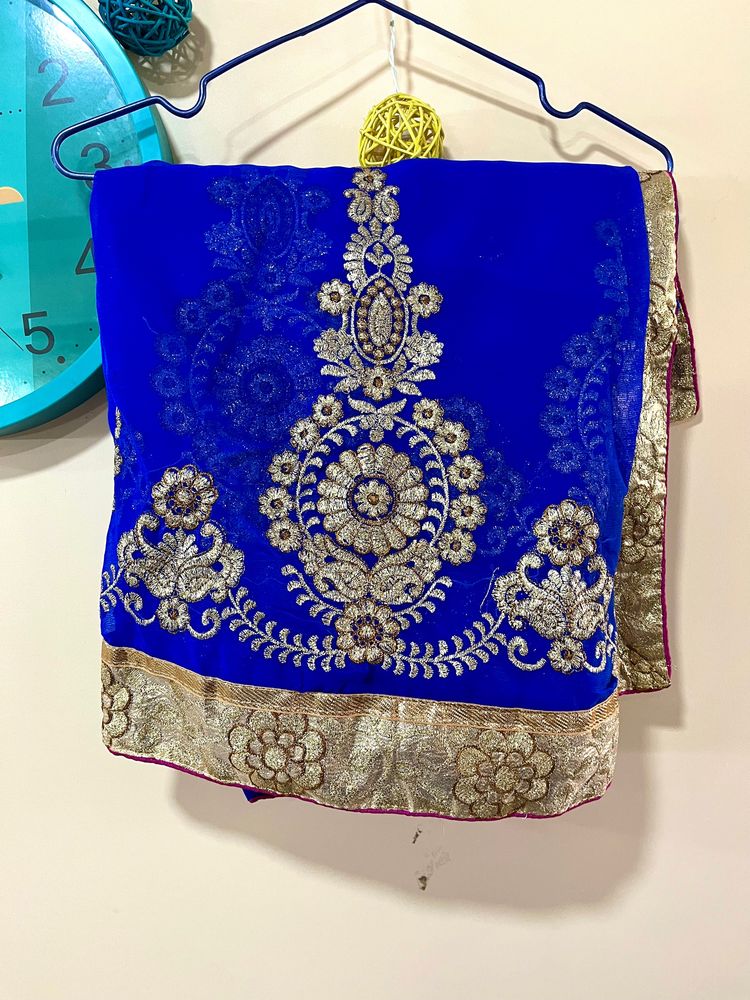 Royal Blue Saree
