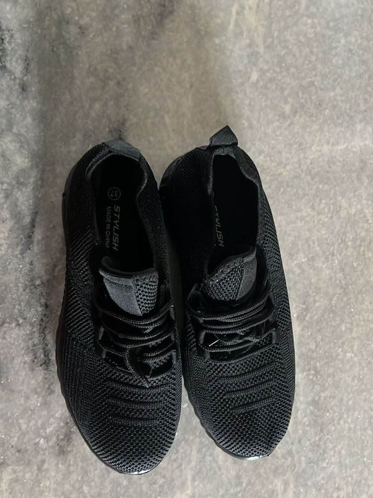 Stylish Black Sneakers