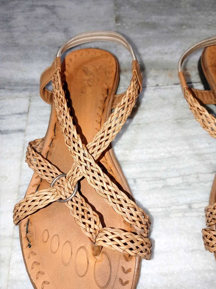 Braided Strappy Sandals