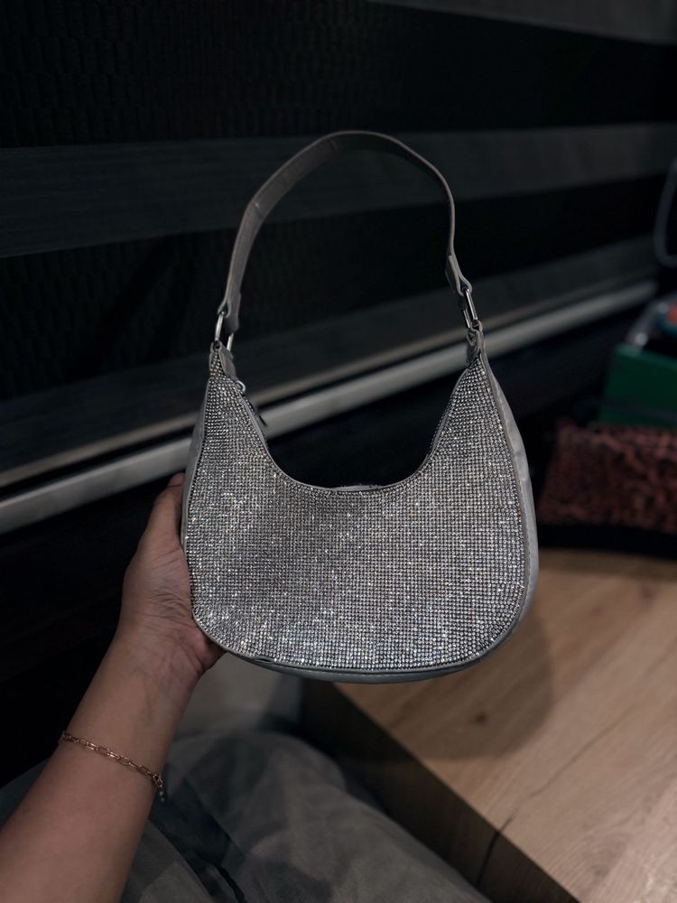 Sparkling Rhinestone Shoulder Bag