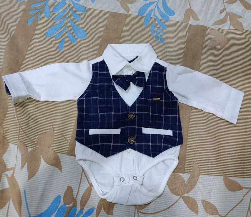 Baby Boy Party Wear Onesie For 3-6 Months