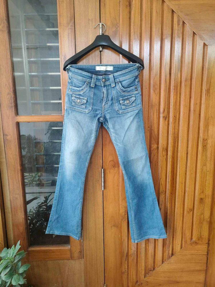 Vintage Blue Bootcut Flare Jeans
