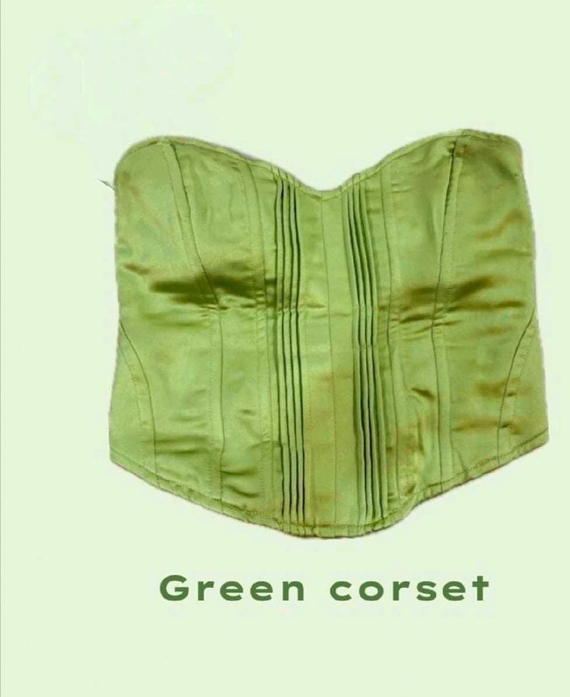 Vintage Green Corset Top