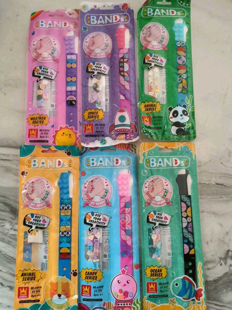 DIY Band Bracelet Making Kits (Set of 6)