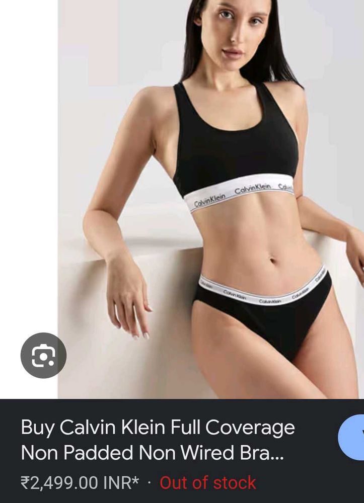 Calvin Klein Black Bra &amp; Panty Set