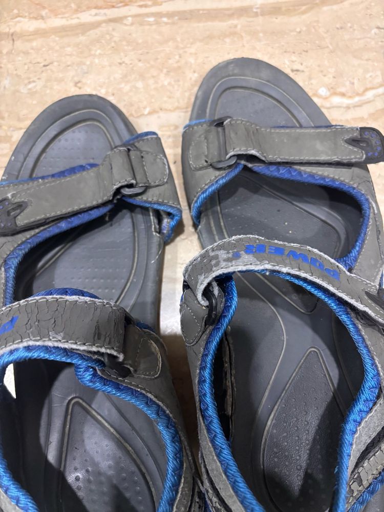 Men's Grey &amp; Blue Sport Sandals