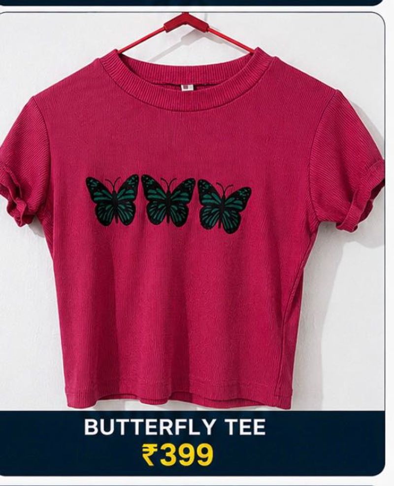 Cute Butterfly Graphic Tee