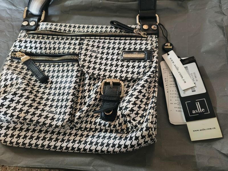 Dior Style Sling Bag Black &amp; White