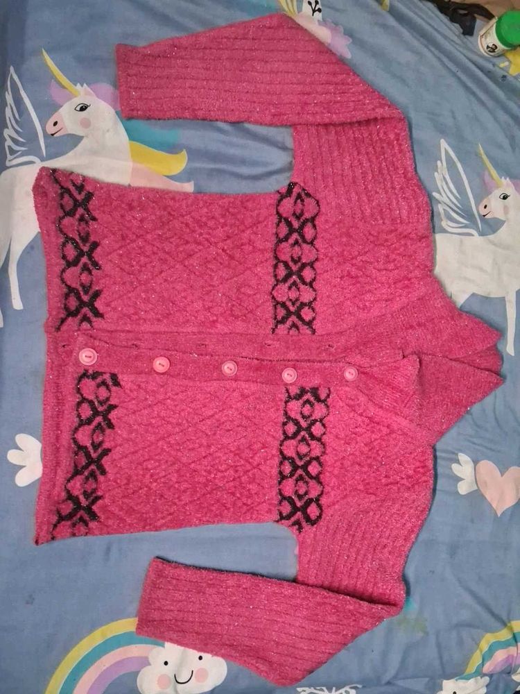 Cozy Pink Cardigan