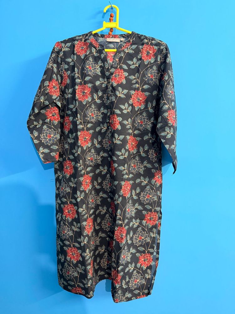New Floral Print Kurta