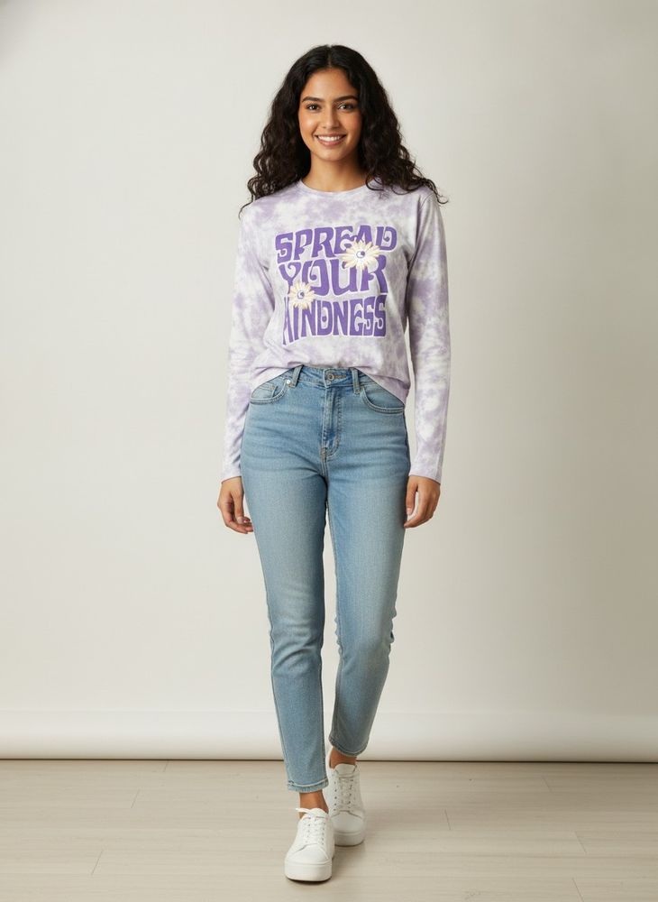 Cute Tie-Dye Long Sleeve T-Shirt