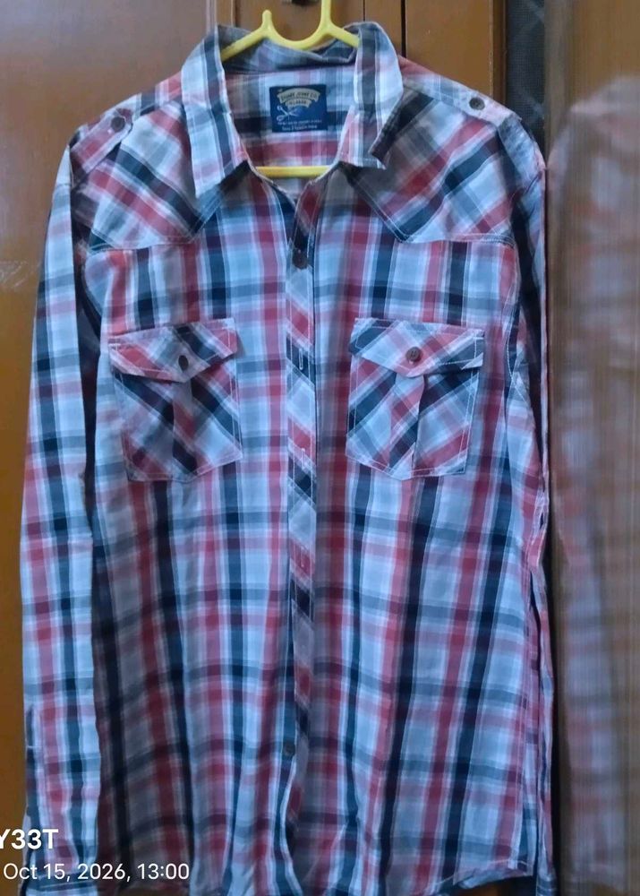 Men's Plaid Long Sleeve Shirt