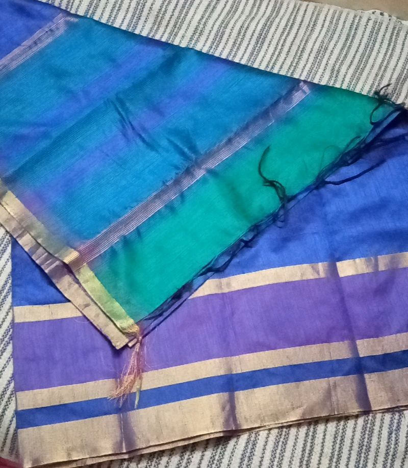 Saree - Blue, Green, Purple