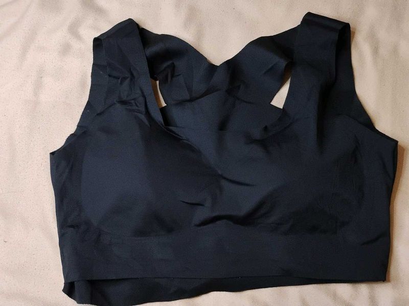 Black Padded Sports Bra
