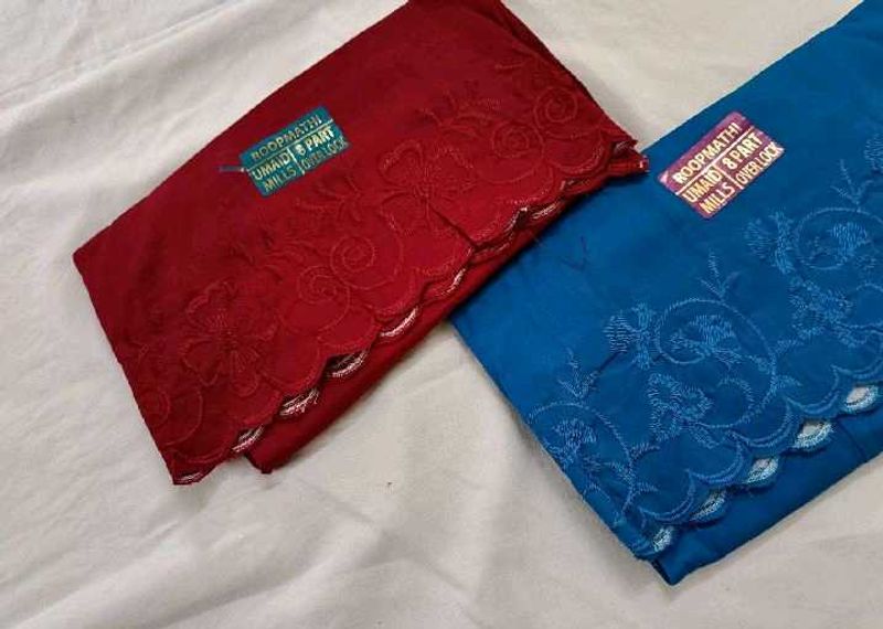 Embroidered inskirt Set (Red &amp; Blue) 6piece