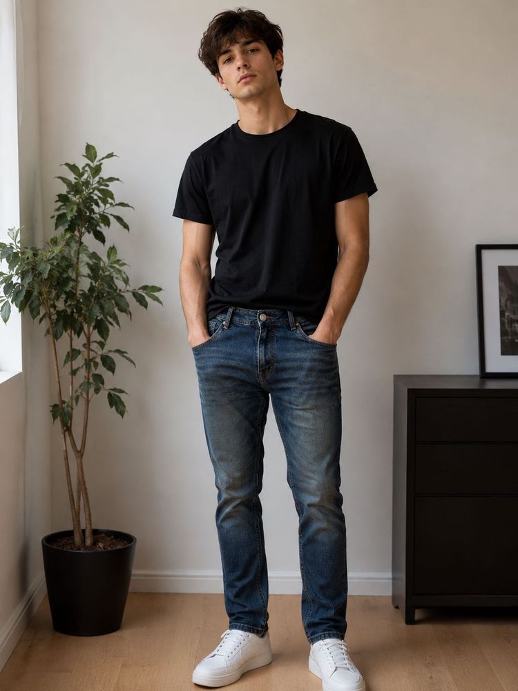 Men's Navy blue Disel jeans
