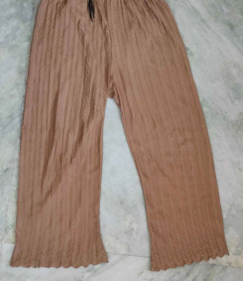 Flowy Brown Palazzos