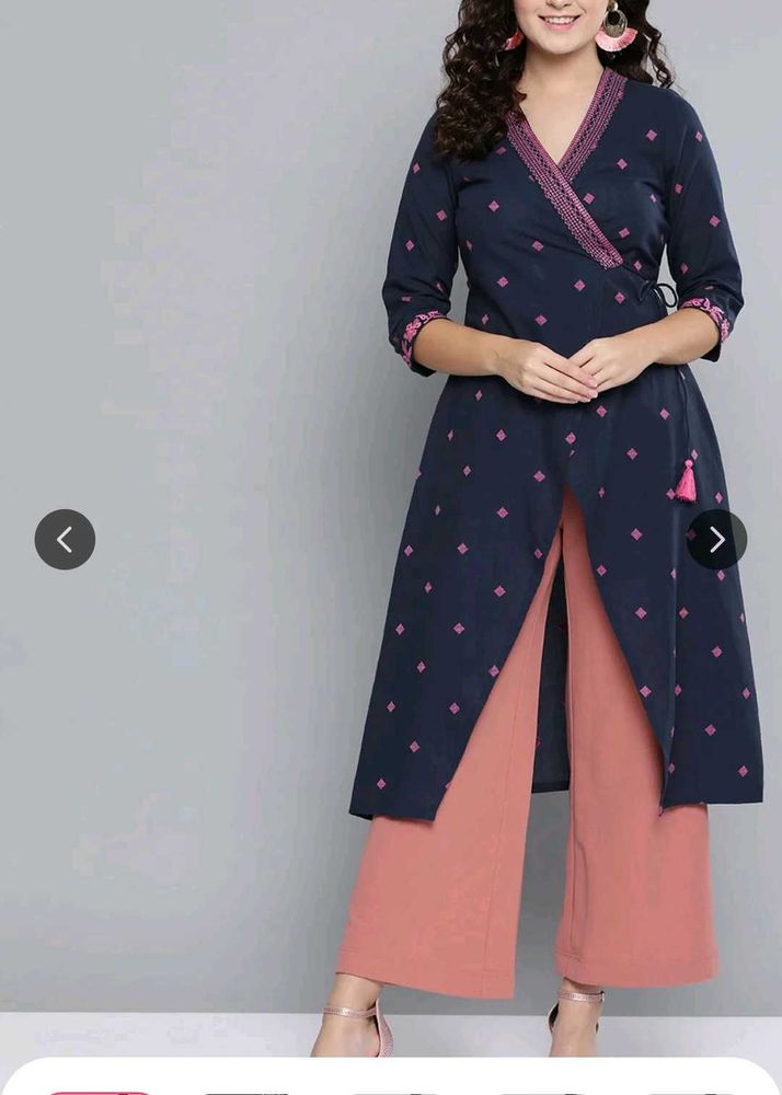 Navy Blue And Maroon 2 Set Of Kurtas