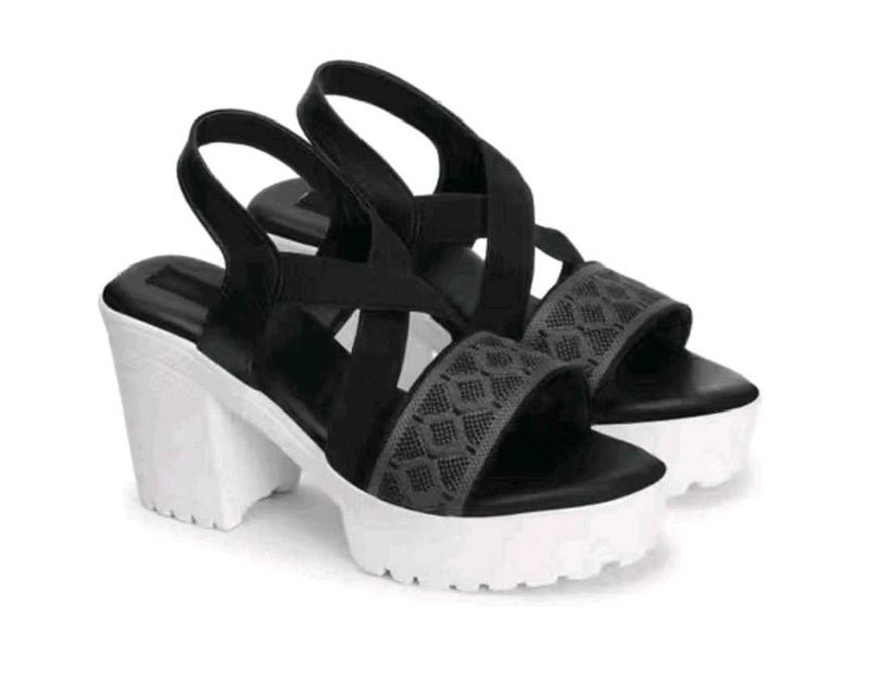 Chic Black Platform Wedge Sandals