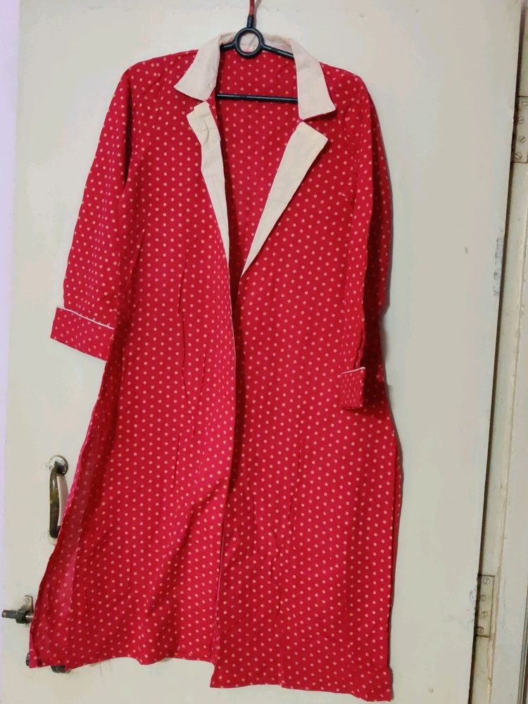 Pink Polka Dot Shrug