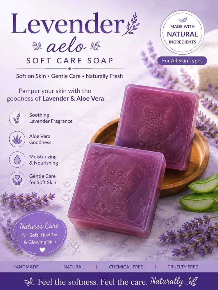 Levender Aelo Soft Care Soap ( pack of 1)
