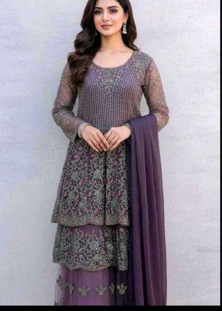 bust 38 Designer Embroidered Kurta Set