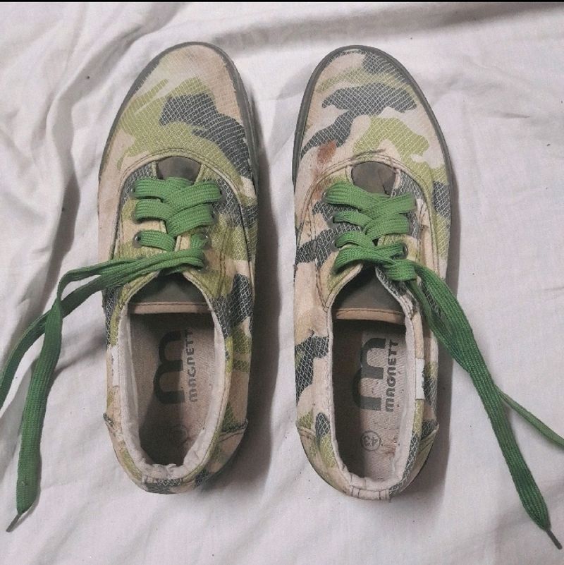 👟Mens Camo Print Canvas Sneaker Slip On Casual Shoe Military Camouflage Stylish Fabric Shoe Running Walking Sneaker For Men Boys Men's Footwear Size 43