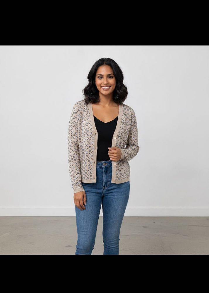 Stylish Leopard Print Cardigan