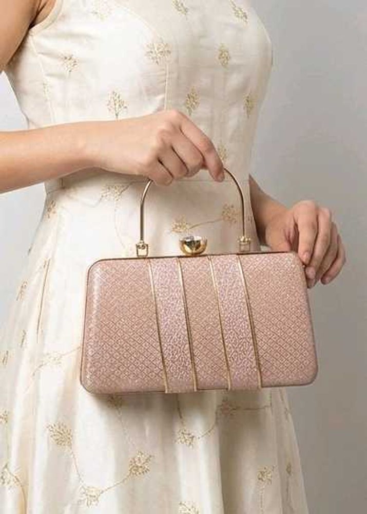 Elegant dusty rose Bridal sling + clutch