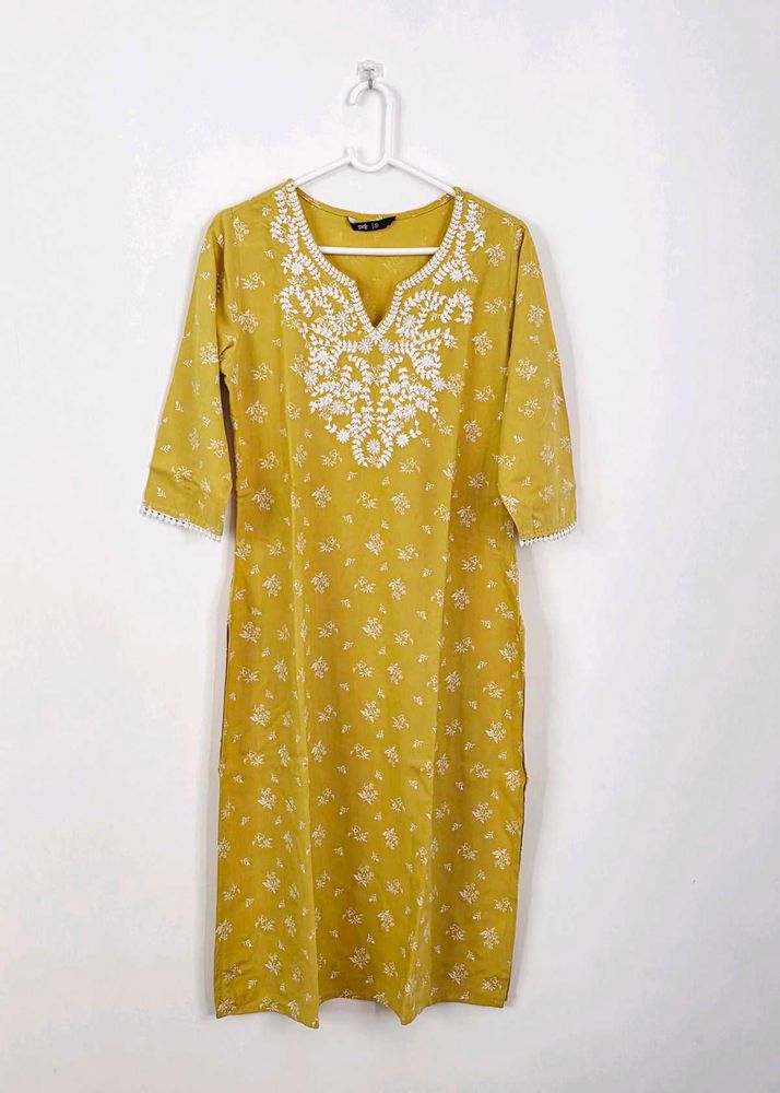 Beautiful Mustard Yellow Kurta