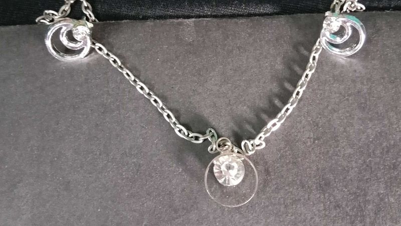 Silver Pendant With Earings