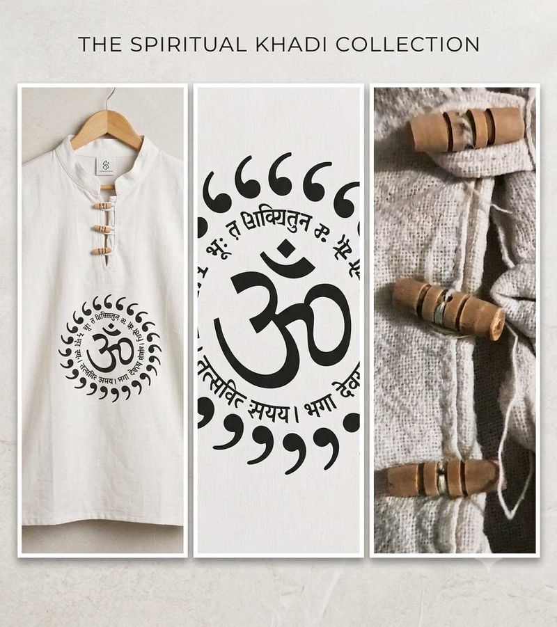 Spiritual Khadi Om Kurta