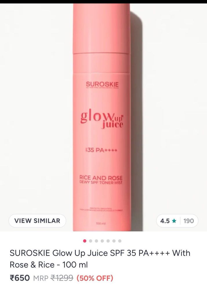 SUROSKIE Glow Up Juice Toner Mist