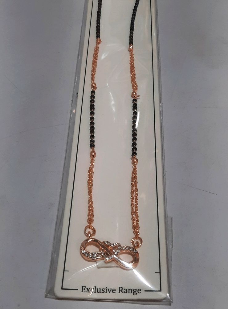 Seri Fancy Trendy Mangalsutra. Rosegold Infinity P