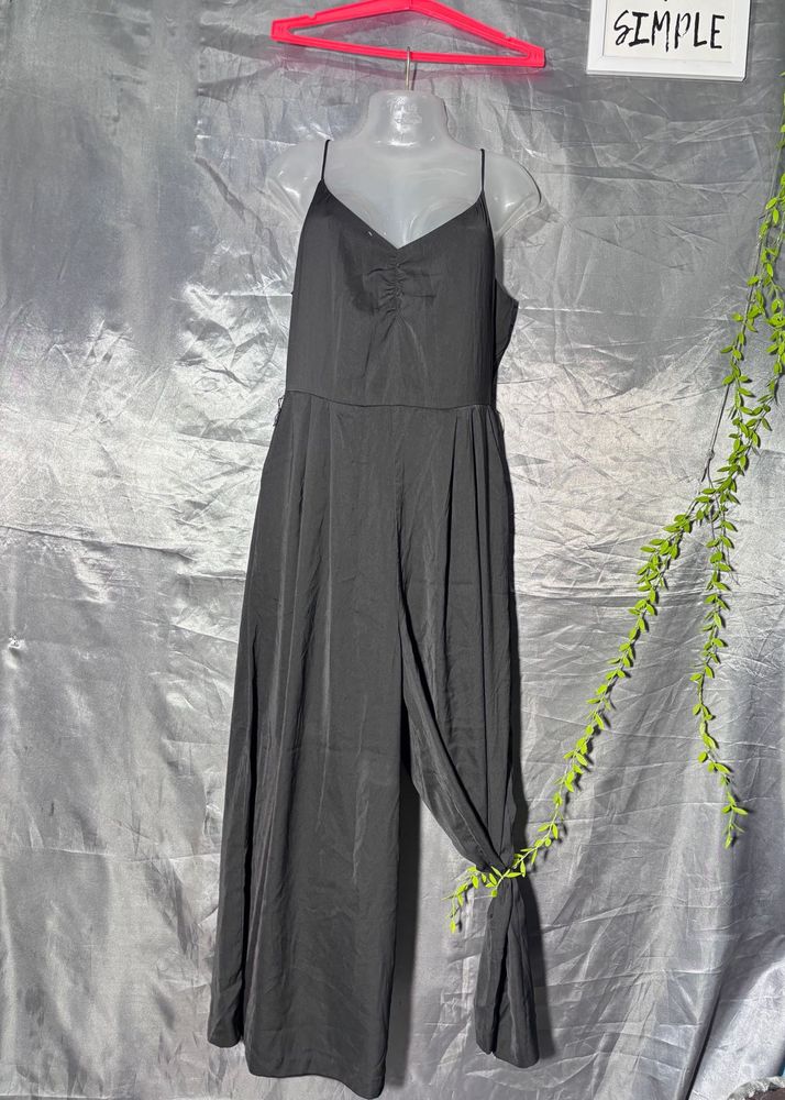 H&amp;M Elegant Black Wide-Leg Jumpsuit