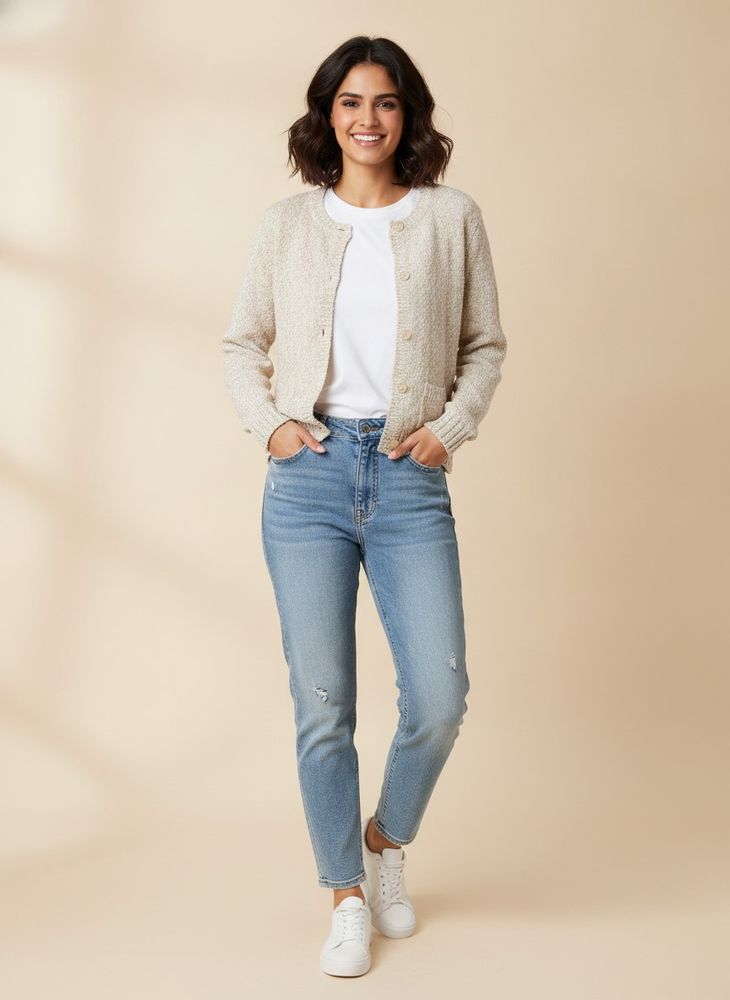 Cozy Knit Button-Up Cardigan kids